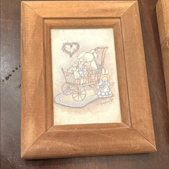 Mini Country Prints in Wood Frames - Picture 2 of 4